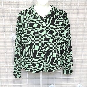 Asos Design Bell Sleeve Collar Button Down Size 18